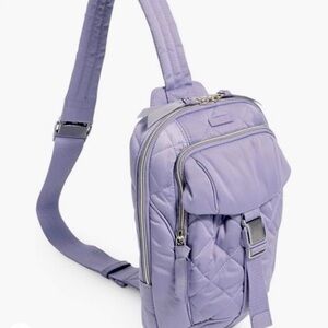 Vera Bradley Sling Backpack Lavender Sky
